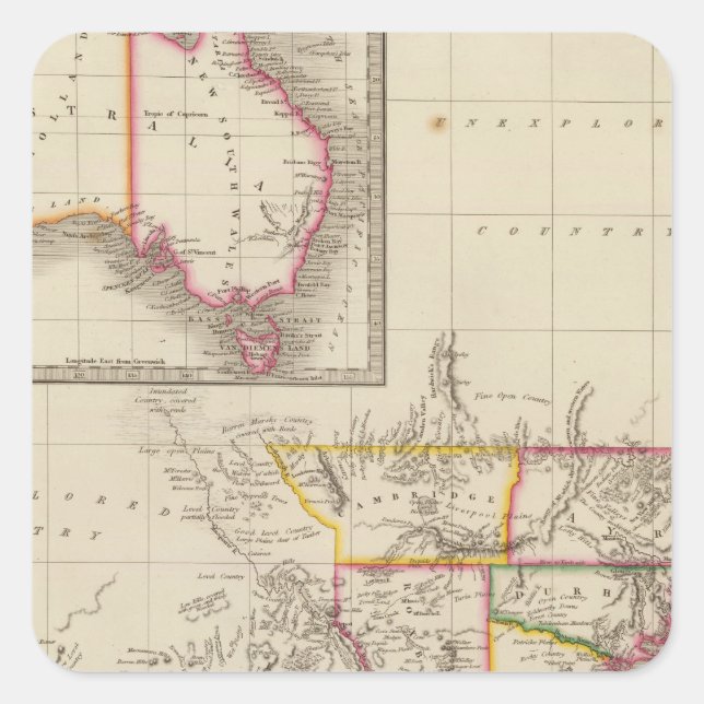 Adesivo Quadrado Austrália 2 (Frente)