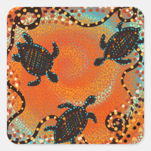 ADESIVO QUADRADO AUSTRÁLIA ART