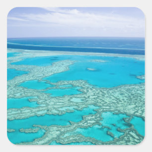 Adesivo Quadrado Austrália, Queensland, costa de Whitsunday, Excel