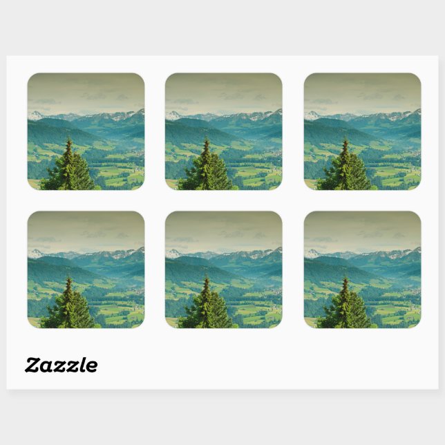 Adesivo Quadrado Áustria (Folha)