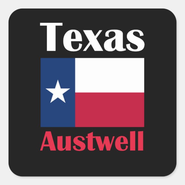 Adesivo Quadrado Austwell TX (Frente)