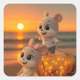 Adesivo Quadrado autocolante