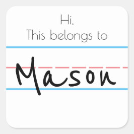 Adesivo Quadrado Autocolante