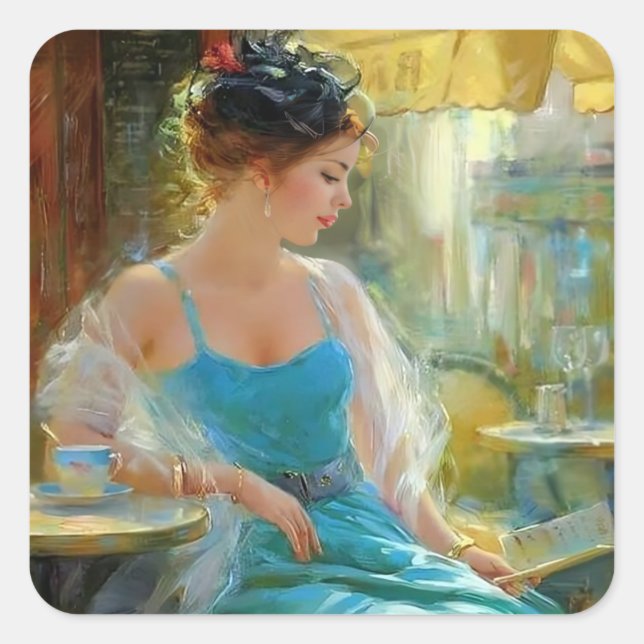 Adesivo Quadrado Autocolante (Frente)