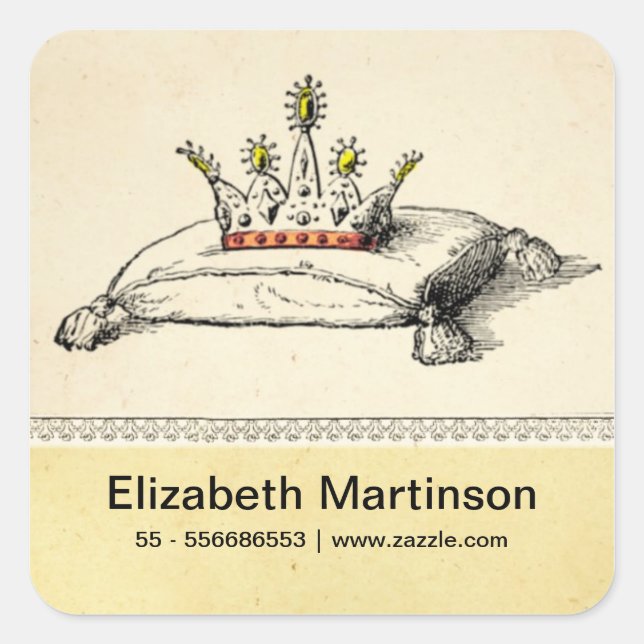 Adesivo Quadrado autocolante (Frente)