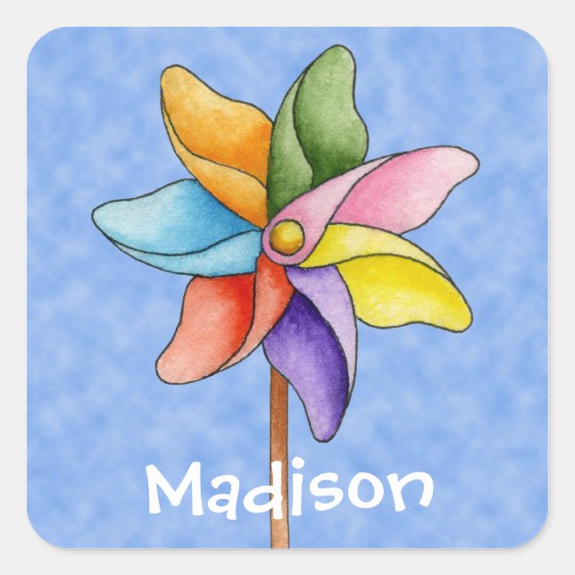 Adesivo Quadrado Autocolante (Frente)