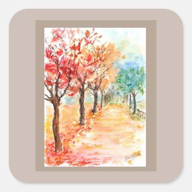 Adesivo Quadrado Autocolante (Frente)