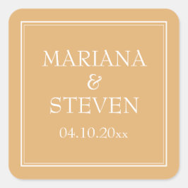 Adesivo Quadrado Autocolante amarelo minimalista moderno