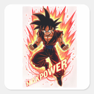 Adesivo Quadrado Autocolante Anime
