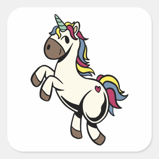 Adesivo Quadrado Autocolante colorido (Frente)