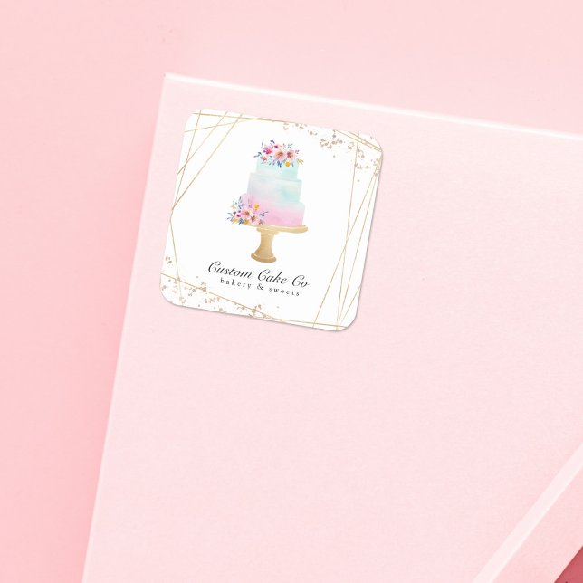 Adesivo Quadrado Autocolante Comercial de Cooper Personalizado (Criador carregado)