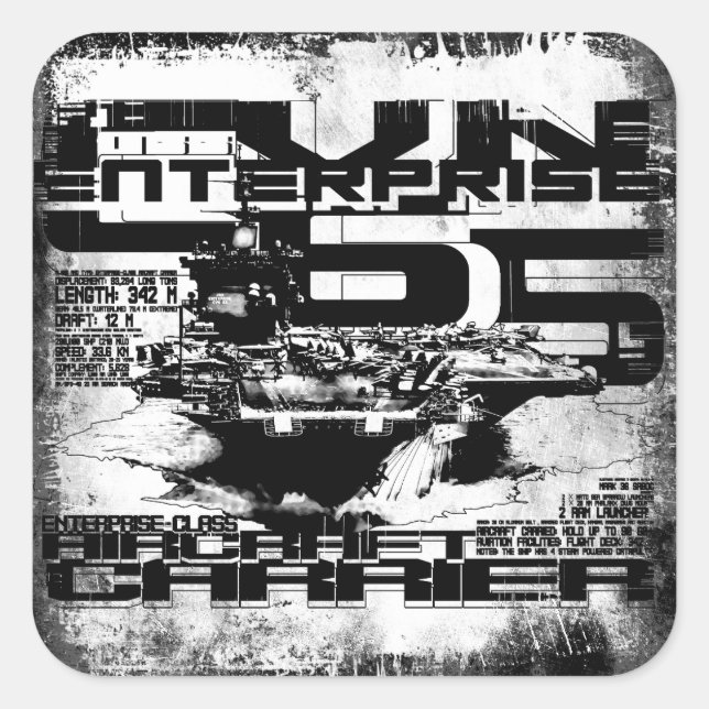 Adesivo Quadrado Autocolante de aeronaves (Frente)