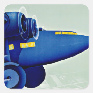 Adesivo Quadrado Autocolante de avião