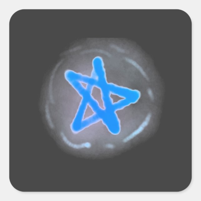 Adesivo Quadrado Autocolante de bolha estelar (Frente)