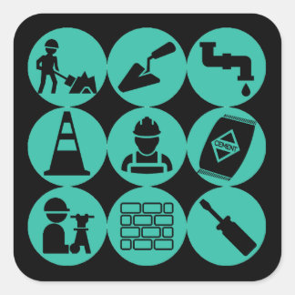 Adesivo Quadrado Autocolante de engenharia civil