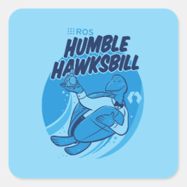 Adesivo Quadrado Autocolante de Liberação do PS Humble Hawksbill