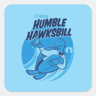 Adesivo Quadrado Autocolante de Liberação do PS Humble Hawksbill