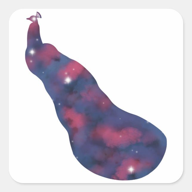 Adesivo Quadrado Autocolante de Paisagem Escuro (Frente)