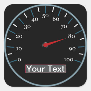 Adesivo Quadrado Autocolante de velocidade