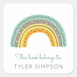 Adesivo Quadrado Autocolante do arco-íris