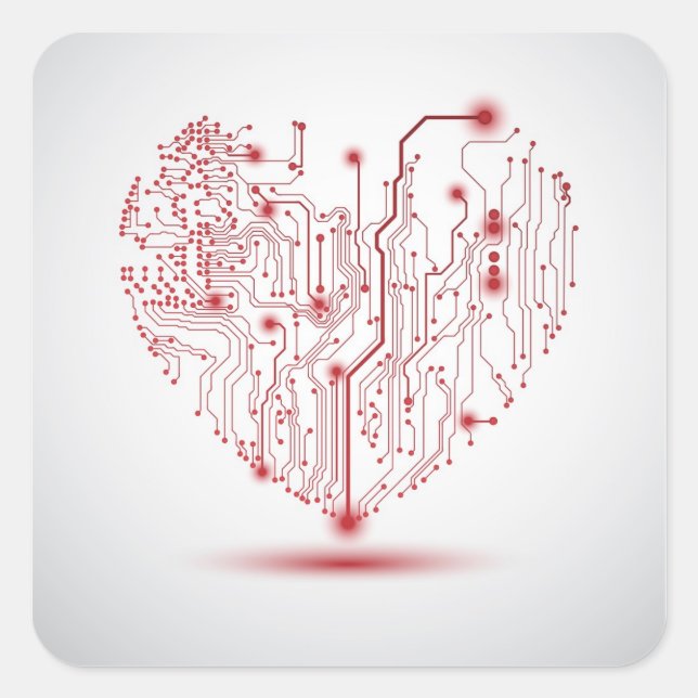 Adesivo Quadrado Autocolante elétrico (Frente)