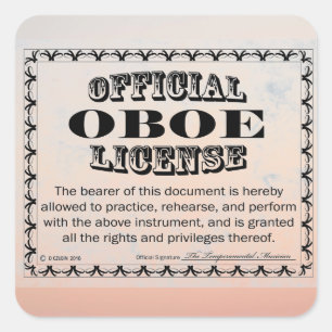 Adesivo Quadrado Autocolante Quadrado de Licença