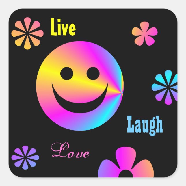 Adesivo Quadrado Autocolantes (Frente)