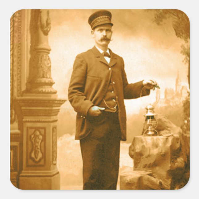 Adesivo Quadrado Autocolantes (Frente)