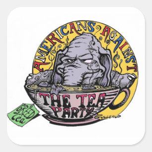 Adesivo Quadrado Autocolantes anti-GOP engraçados