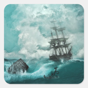 Adesivo Quadrado autocolantes antigos