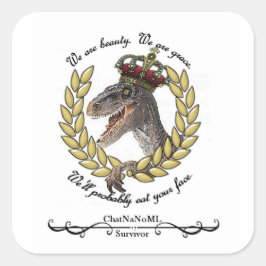 Adesivo Quadrado Autocolantes ChatNaNoML