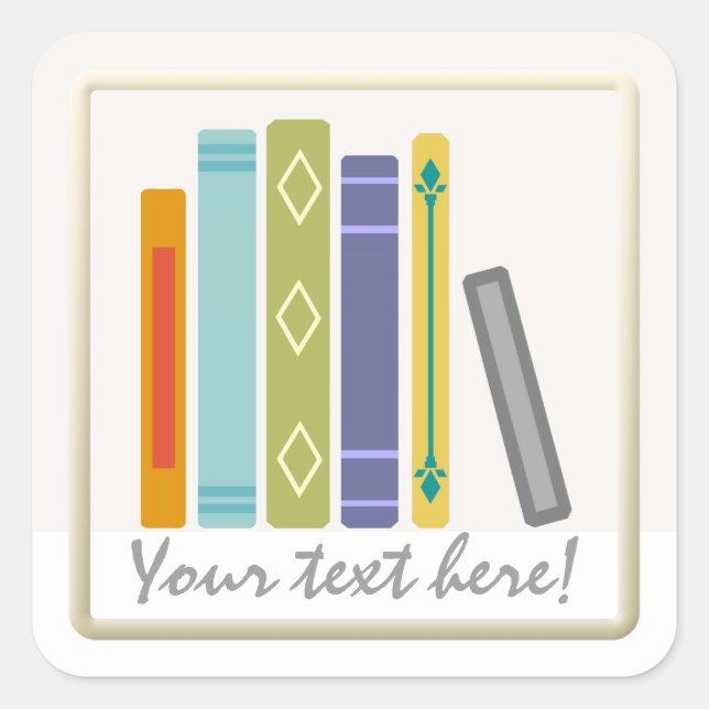 Adesivo Quadrado Autocolantes Clássicos Personalizáveis (Frente)