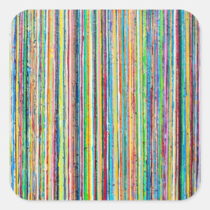 Adesivo Quadrado Autocolantes de arco-íris