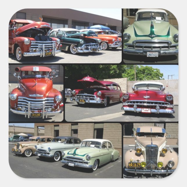 Adesivo Quadrado Autocolantes de bombas (Frente)