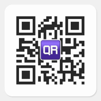 Adesivo Quadrado Autocolantes de código QR personalizados