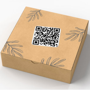 Adesivo Quadrado Autocolantes de código QR personalizados