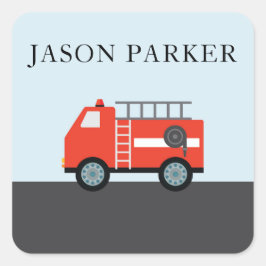 Adesivo Quadrado Autocolantes de combate a incêndios