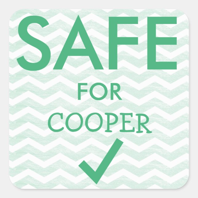 Adesivo Quadrado Autocolantes de Comida seguros para dietas especia (Frente)