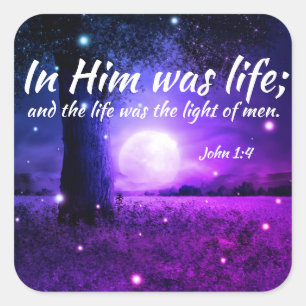 Adesivo Quadrado Autocolantes de Escritura Cristã Inspiradora