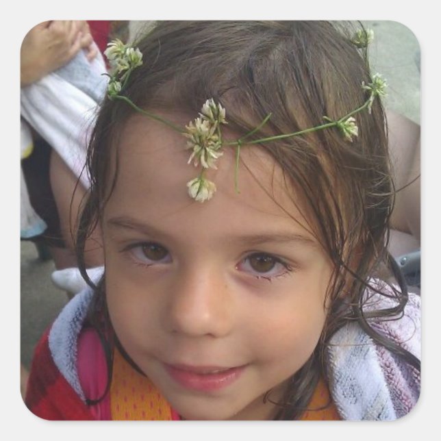 Adesivo Quadrado Autocolantes de fotos (Frente)