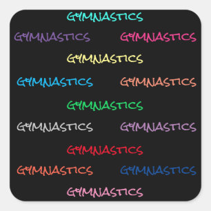 Adesivo Quadrado Autocolantes de ginástica