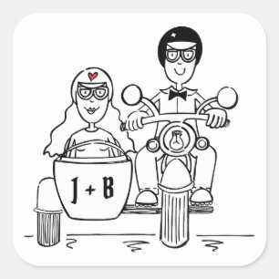 Adesivo Quadrado Autocolantes de motocicleta personalizados