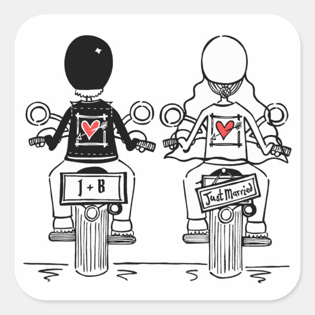Adesivo Quadrado Autocolantes de motocicleta personalizados (Frente)