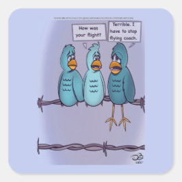 Adesivo Quadrado Autocolantes de ônibus voadores