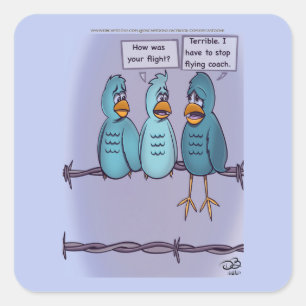 Adesivo Quadrado Autocolantes de ônibus voadores