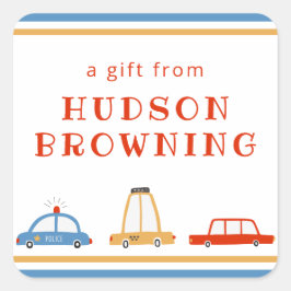 Adesivo Quadrado Autocolantes de presentes personalizados para carr