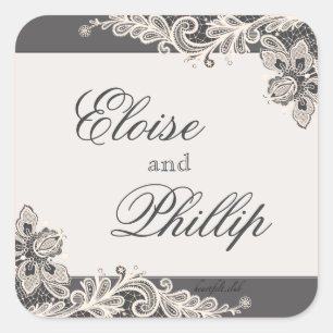 Adesivo Quadrado Autocolantes de Romance