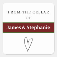 Autocolantes de vinhos personalizados