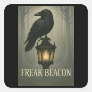 Adesivo Quadrado Autocolantes do Beacon Raven