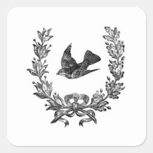 Autocolantes europeus do "Velho Mundo" - Pássaro/T